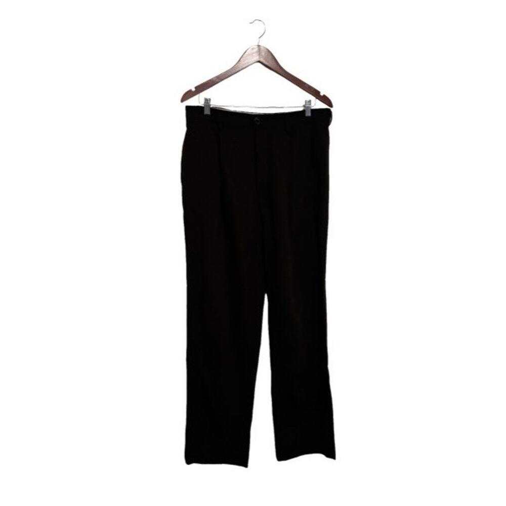 Vintage Moschino Trouser Mens Wool Pleated Size 40 Dark Brown Corporate Business
